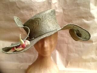 Capeline en sisal vert